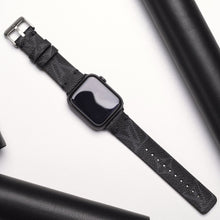 Load image into Gallery viewer, Black Monogram LV High End Apple Watch band
