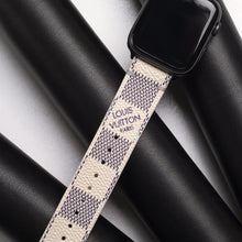 Load image into Gallery viewer, White LV Luxury High End Apple Watch band

