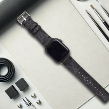 Load image into Gallery viewer, Black Monogram LV High End Apple Watch band
