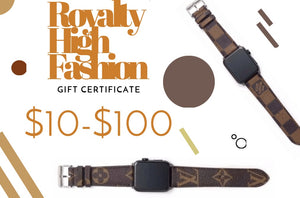 Royalty High Fashion Gift card $10-$100