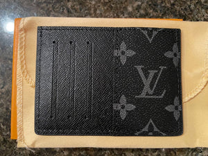 Lv Card Holder Black Monogram