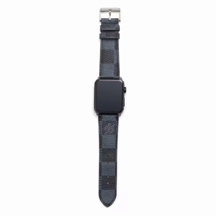 Black Checkered LV High End Apple Watch band – Royalty High Fashion