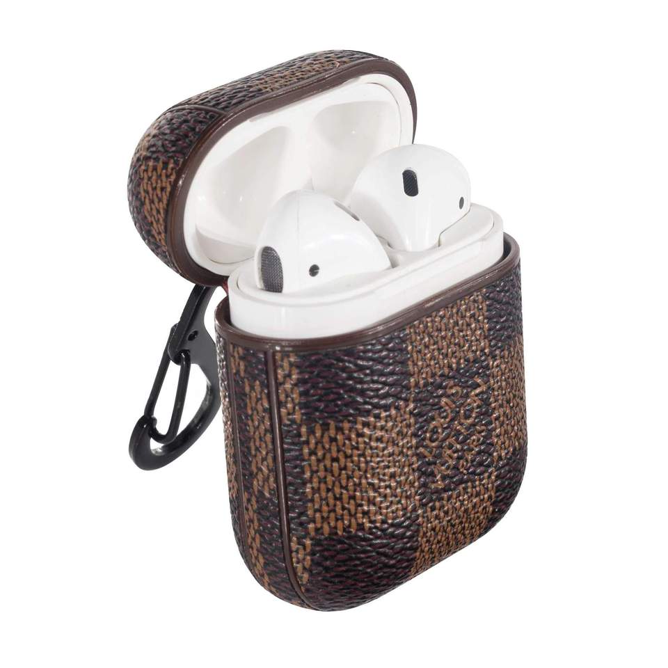 Brown Checkered LV Louis Vuitton Luxury High End Airpods Case – Royalty ...