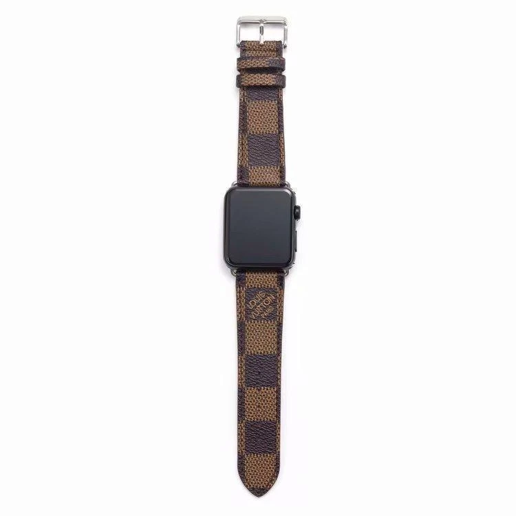 Brown Checkered LV Luxury High End Apple Watch band – Royalty High