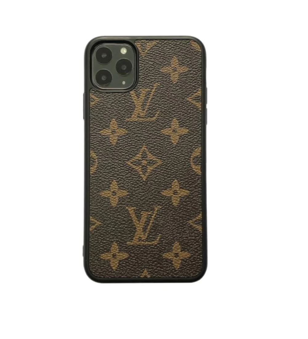 LV Leather Case for iPhone - Brown and Blue – Yard of Deals